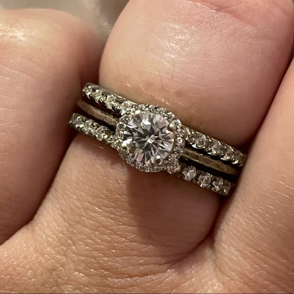 Slate and Tell ring set